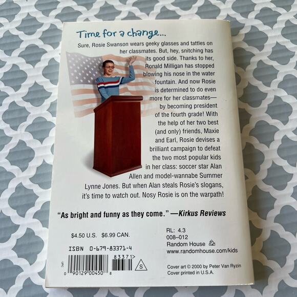 The Geek Chronicles 2: Rosie Swanson 4th Grade Geek for President Book - Picture 2 of 6